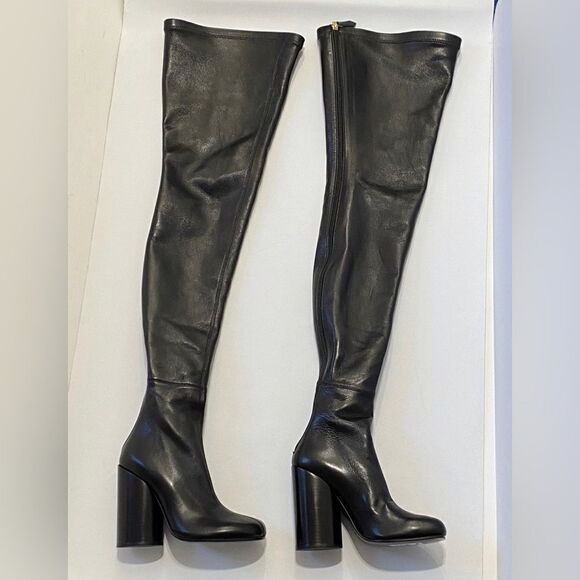 Burberry Anita Leather Over-The-Knee Boots size 37 - Picture 4 of 16